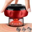 Cakoutanb Smart Cupping Therapy Massager, 7 in 1 Red Light Cupping Therapy Set with 2 Modes for Targeted Pain Relief, Muscle Soreness,Tighter Skin, Cupping Kit with 12 Levels Suction and Heat,1 Pack