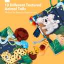 Hahaland Baby Books 0-6 Months,Infant Tummy Time Toy Sensory Toys 6 to 12 Months Touch Feel Book Travel Toy Gifts for Boy Girl 0-3 Month Baby Shower Birthday Easter Basket Stuffers (Single)