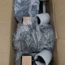 Farmhouse Vanity Light Fixture,3-Light Bathroom Lighting,Black Industrial Wood Wall Light Over Mirror with Metal Shade,Bulbs NOT Included