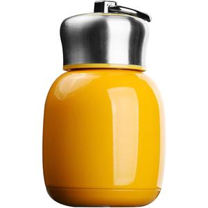 7oz/200ML Small Mini Vacuum Insulated Water Bottle Portable Leakproof Travel Mug Stainless Steel Cold and Hot Thermal Flask for Kids Children Women School Office Lunch Coffee Milk Tea (Orange red)