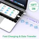iPhone 16 15 Charger Fast Charging,3Pack 20W Fast Charging USB C Charger with 10Foot Long Type C to C Cable Cord TypeC Block Brick for iPhone 17/16e/16/16Pro/16 Plus/16 ProMax/15 Pro,iPad Air/Pro/Mini