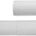 6 Inch Adjustable Through-Wall Vent Duct - White - Different Vent Covers on Both Sides Possible - for HVAC Ducting- Straight Plastic Pipe/PVC Pipe - Exhaust Duct Extension, Adjustable Length