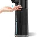 Automatic Soap Dispenser Touchless, 14.2oz/420ml Dish Hand Soap Dispenser for Kitchen Bathroom, Adjustable Volume for Thick & Thin Liquid, USB C Rechargeable, Clog-Free, Black