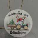 Tractor Christmas Ornaments 2025 - Tractor Gifts for Men Husband Boys, Ceramic Ornament as Gifts for Farmers, Friends, Farmhouse Ornaments for Christmas Tree Decorations
