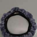 Ziciner Elastic Fuzzy Steering Wheel Cover, 15'' Soft Steering Wheel Protector for Warm Winter, Anti-Slip Fluffy Car Wheel Covers, Universal Car Interior Decor Accessories for Women Men (Gray)