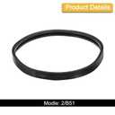 uxcell 1 Pack 2/B51 Classic Wrapped 2 Banded V-Belt, 54" Outside Circumference, Black, Compatible with Pump, Fan, Compressor, Agricultural Equipment, Vehicle System