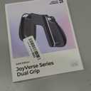 JSAUX Non-Slip Ergonomic Charging Grip for Switch 2, Magnetic Grip Controller Compatible with Switch 2 JoyPads, Play While Charging with LED Indicator & 1.5m/4.9ft Charger CableBlack