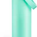 ENCOOL Insulated Water Bottle with Straw Stainless Steel Water Bottle, Leak-Proof, BPA-Free, Double Wall Vacuum Keeps Cold for 24 Hours for Sports, Travel, School (26 oz, Brook Green)