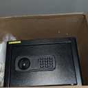 1.3 Cub Small Safes for Home Use, Security Digital Fire Safe Money Safe Box with Programmable Keypad, Spare Keys and Removable Shelf, Anti-Theft Water and Fireproof Safe for Home Documents Valuables