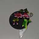 Flower & Hummingbird Decor Paper Towel Roll Holder Countertop - Farmhouse Kitchen Decor and Accessories, Hummingbird Housewarming Gifts for Women Mom Grandma, 3D Handmade Pattern, Weighted Base