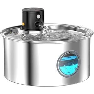 Pet Supplies : Cat Water Fountain Wireless Cordless: Cat Fountain Battery Operated - Stainless Steel Pet Water Fountain Rechargeable - 108oz/3.2L Automatic Cats Fountains for Drinking with Motion Sensor - Cats & Dog