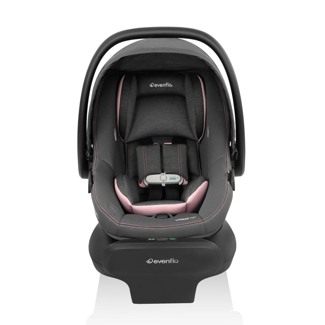 Evenflo LiteMax NXT Infant Car Seat with SensorSafe (Primrose Pink)