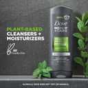 Dove Men+Care Body Wash Extra Fresh 3 Count for Men's Skin Care Body Wash Effectively Washes Away Bacteria While Nourishing Your Skin 18 oz