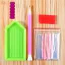 3 x JFYHAB Candle Diamond Art Kits for Adults, Christmas Diamond Painting Kits for BeginnerCandle DIY 5D Full Drill Diamond Dots Crafts for Home Wall Decor Gifts 12x16 Inch