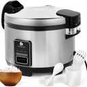 Commercial Rice Cooker & Warmer 84 Cups (Cooked), 15.85 Qt / 15 Liter Large Capacity Rice Cooker, Auto Keep Warm, Non-Stick Inner Pot,1350W Fast Cooking Electric Rice Cooker For Restaurant, Hotel