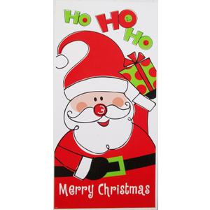 2 x Christmas Holiday Decorative Door Panel Cover - 30 x 60 Inches (Red Santa Claus)