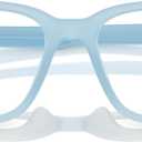 ARNETTE Men's An7250u Pheobe Universal Fit Square Prescription Eyewear Frames (Frosted Light Blue / Demo Lens)