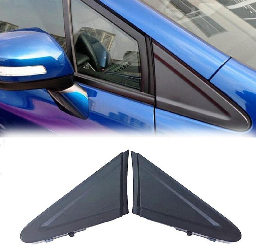 1 Pair Left + Right Car Side Mirror Corner Triangle Cover Trim 75490-TR0-A0175495-TR3-A01 Fit for Honda Civic 2012 2013 2014 2015 Black