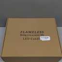 24 Pack Halloween Decoration Flickering Flameless Candles, Battery Operated LED Pillar Candles with Remote Control and Timer.for Home Decor (D2.2 xH 5" 6" 7" Black)