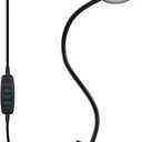 Clip Light Reading Lights 48 LED Clamp-on Desk Lamp with 3 Color Modes and 10 Brightness Dimmable, 360  Flexible Gooseneck Book Clamp Light for Video Conference Lighting Headboard