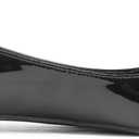 Feversole Women's Round Toe Cute Bow Trim Ballet Flats (7.5)