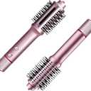 3 in 1 Travel Hair Dryer Brush, Lightweight Blow Dryer Brush in One for Faster Dry & Style, Blowout Hot Air Brush, One Step Straightener Volumizer with Millions Negative Ions for Smooth
