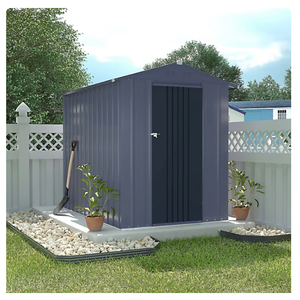 Veikous Outdoor Storage Shed with Lockable Door and Vents, 4 ft. x 6 ft.