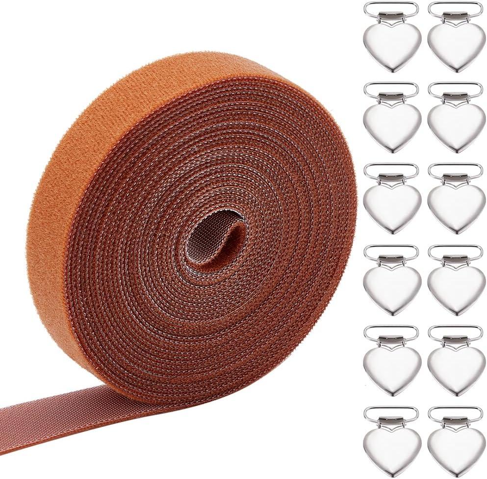 FREEBLOSS 12Pcs Canvas Stretch Clip for Cross Stitch Universal Cross Stitch Side Clip Hand Embroidery Scroll Rod Side Tension Clip Needlepoint Stretcher Bars Tension Clip for Needlework Supplies