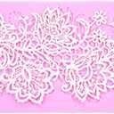 Flower Embossing Candy Silicone Mold Lace Pattern Sugar Craft Cake Decoration, Lace Mat Wedding Cake Decoration Tool