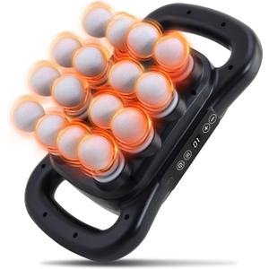 16 Head Massage Gun Set, Deep Tissue Percussion Massager, 2600mAh Electric Massage Tools with 9 Styles & Levels, Black