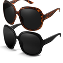 miyya Bug Eye Oversized Polarized Sunglasses Womens, Trendy Retro Sun Glasses for Women 2025, Oversized UV Protection Shades