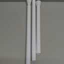 White Tension Curtain Rod for Windows 28 to 48 inch Adjustable Expandable Pressure Spring Curtain Rod No Drilling Curtain Rod for Bedroom Doorway Closet Door