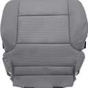 Driver Bottom Cloth Seat Cover for Chevy Silverado 1500 2014-2018, Silverado 2500 2500HD 3500 3500HD 2015-2019 Dark Ash Gray (Also for Passenger Side)
