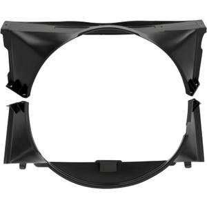 HECASA Radiator Cooling Fan Shroud Compatible with 1994-2005 Chevy Chevrolet Blazer S10 GMC Jimmy Sonoma Isuzu Hombre Oldsmobile Bravada 4.3L V6 Replacement for 15736666 15133506 GM3110124 GM3110125