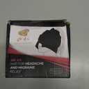 Dr. As Hat for Headache & Migraine Relief - Reusable Head Ice Pack Facial Mask to Help Relieve Muscle Tension & Sinus Pain - Liquid Gel Cold Compress Cap for Comfort, Relaxation - One Size Fits All (Black)