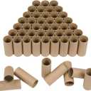 HESESOH 50 Pack Cardboard Tubes for Crafts - 1.57 x 3.94 Inches - Brown Toilet Paper Empty Rolls Round Thick Tubes Sturdy for Classroom Family Handmade DIY Projects