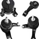 Engine Motor and Transmission Mount Kit Compatible with 2004-2006 ES330 3.3L V6 &2004-2006 Camry 3.3L V6 & 2004 2005 2006 2007 2008 Solara 3.3L V6 AUTO 4PCS OE: A4239HY A4236 A4212 A4207
