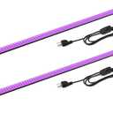 4ft Black Light Bar 100W - Waygor Strong Blacklight Bar Super Bright LED Black Lights for Glow Party High Power UV Light Bar for Body Paint Wall Art Photography Neon Tapestry Party Halloween (2 Pack)