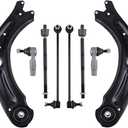 maXpeedingrods 8Pc Suspension Kit for Volkswagen Jetta 2011-2018, 2 Front Lower Control Arms 2 Sway Bar Links 4 Outer & Inner Tie Rods