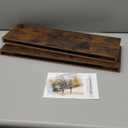 BAYKA Floating Shelves, 22.5 inches Rustic Wood Wall Shelves for BathroomBedroom, Living Room, Kitchen & Book, Hanging Display Decor Organization Shelf with 22 lbs Capacity (Rustic Brown)