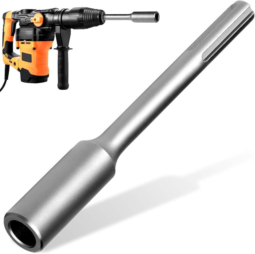 Ground Rod Driver for 5/8" & 3/4",SDS Max Ground Rod Driver for Hammer Drills,Fits Hilti/DeWalt/Bosch/Hitachi/Makita/Milwaukee SDS MAX Hammer Drills