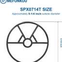 2 x 1-1/2 Inch SPX0714T Spider Gasket for Hayward Vari-Flo XL Multiport Valve Diverter SP0714T SPX0714CA