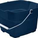 Rubbermaid Roughneck Square Bucket, 15-Quart, Blue, Comfortable/Durable Pour Handle, Sturdy Pail Bucket for Household Cleaning/Mopping