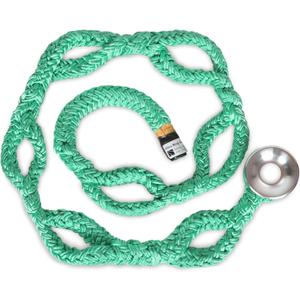 3/4" Rigging Ring Sling Rope- 6FT Arborist Rope with #3 Aluminum Ring & 7-Pockets Adjustment Climbing Slings - 14,600 lbs MBS - Friction Saver for Tree Rigging, Speedlines & Canopy Anchors