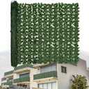 Artificial Ivy Privacy Fence Screen: 40"x 100" (28 Sqft) Anti-Ultraviolet Artificial Hedge Grass Wall, Used for Indoor and Outdoor Green Background, Garden Greening Decoration