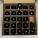 RetroGlo Satin Green G40 LED Globe Bulbs 25-Pack, Frosted Glass, E12 Candelabra Base, 30,000 Hour Life, Indoor/Outdoor Rated