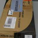 Universal Swivel TV /Table Top TV Stand for 19 to 43 inch TVs with 90 Degree Swivel, 4 Level Height Adjustable, Heavy Duty Tempered Glass Base, Holds up to 99LBS HT02B-001