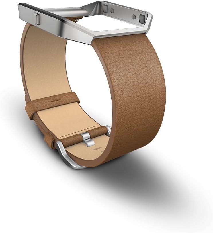Fitbit Blaze Accessory Band, Leather, Camel, Small