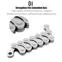 Bike Chain 1/2" x 11/128" 116 Links 10 Speed Bicycle Chain,Bike Chains MTN BTX MTB Mountain Bike Road,10-Speed Chain