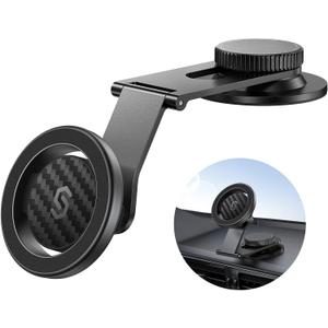 SYNCWIRE Fits MagSafe Car Mount for Universal Dashboard,Tesla Screen,Magnetic Phone Holder for Car, Foldable Aluminum Alloy Arm, Super Stable Car Mount for iPhone 17 Pro Max 16 15 14 13 12&All Phones